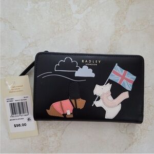 NWT! Radley London Leather Bifold Wallet!